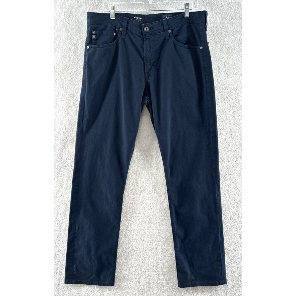 Adriano Goldschmied The Everett Slim Straight Navy Pants 34x34